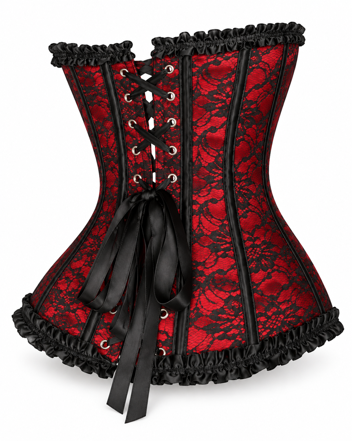Corset Victoriano Rojo/Negro