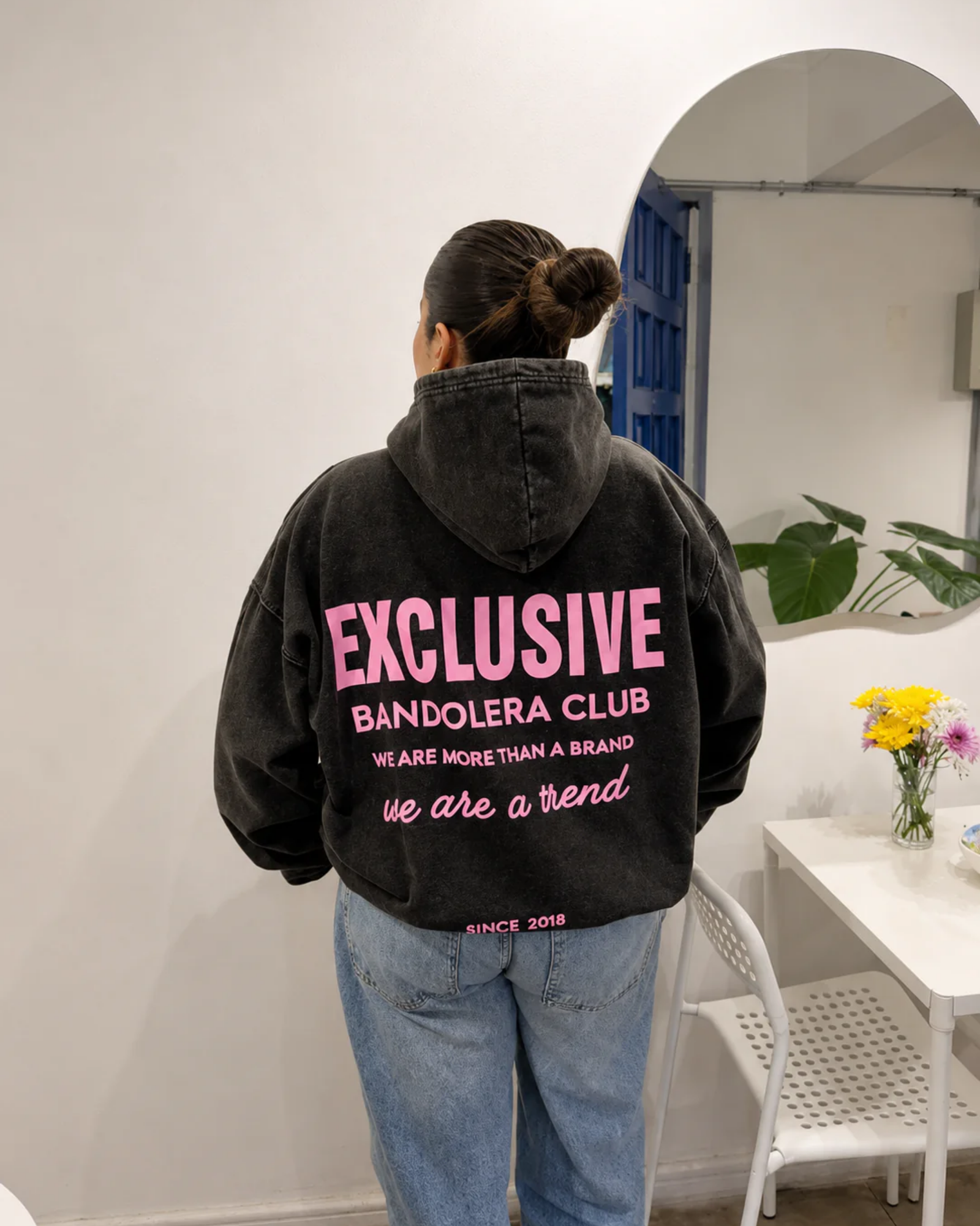 HOODIE EXCLUSIVE ACID WASH PINK