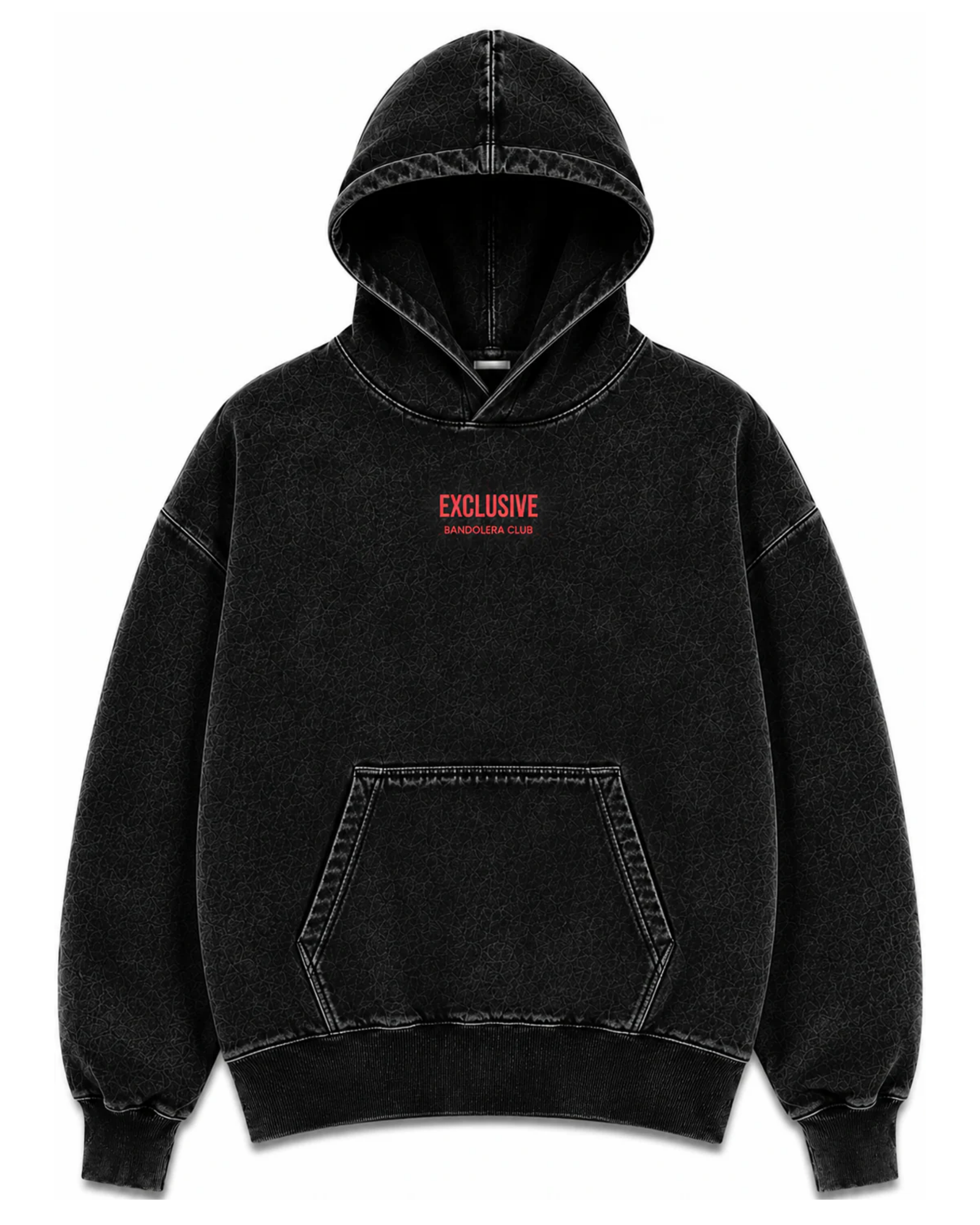 HOODIE EXCLUSIVE ACID WASH RED