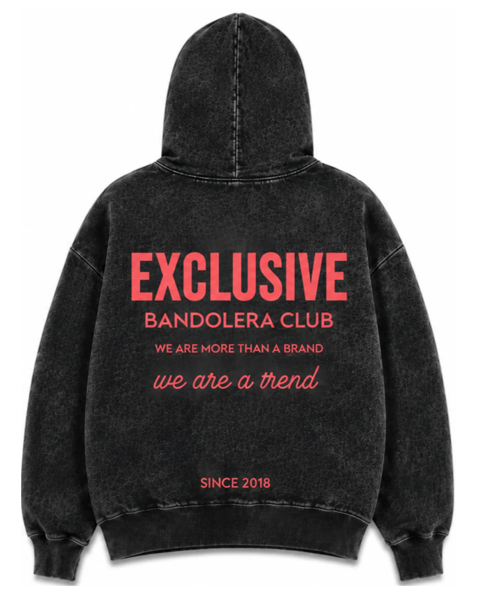 HOODIE EXCLUSIVE ACID WASH RED