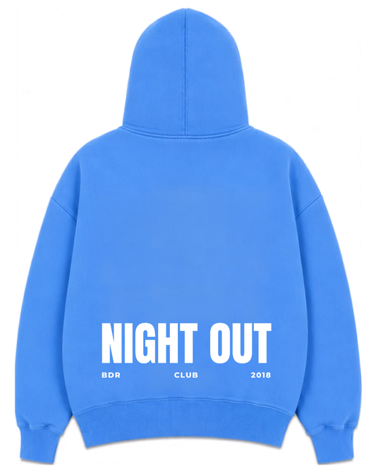 HOODIE NIGHT OUT SKY WHITE
