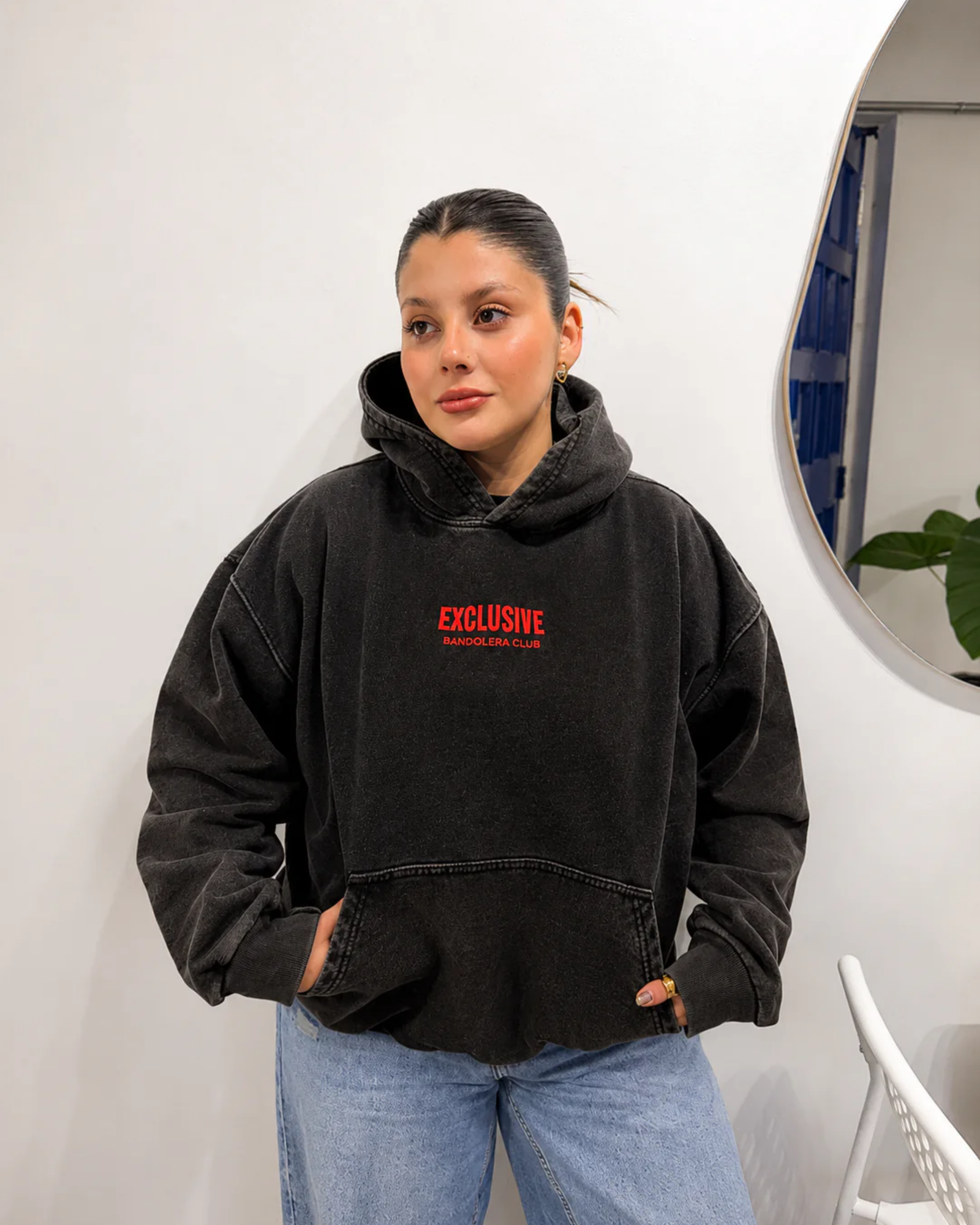 HOODIE EXCLUSIVE ACID WASH RED