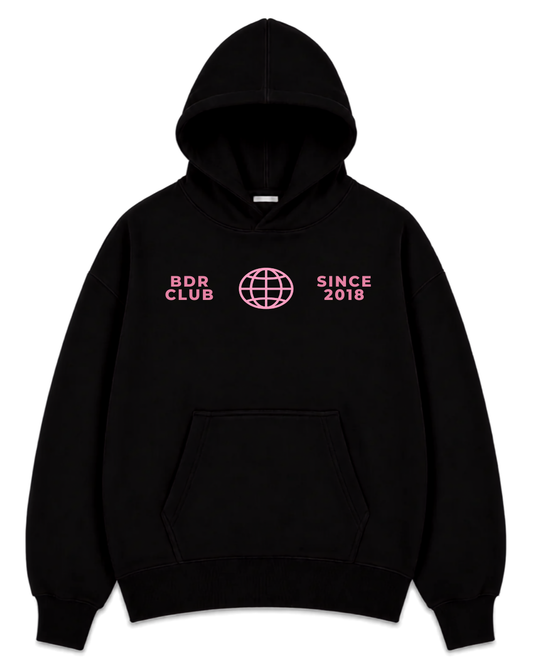 HOODIE NIGHT OUT BLACK PINK