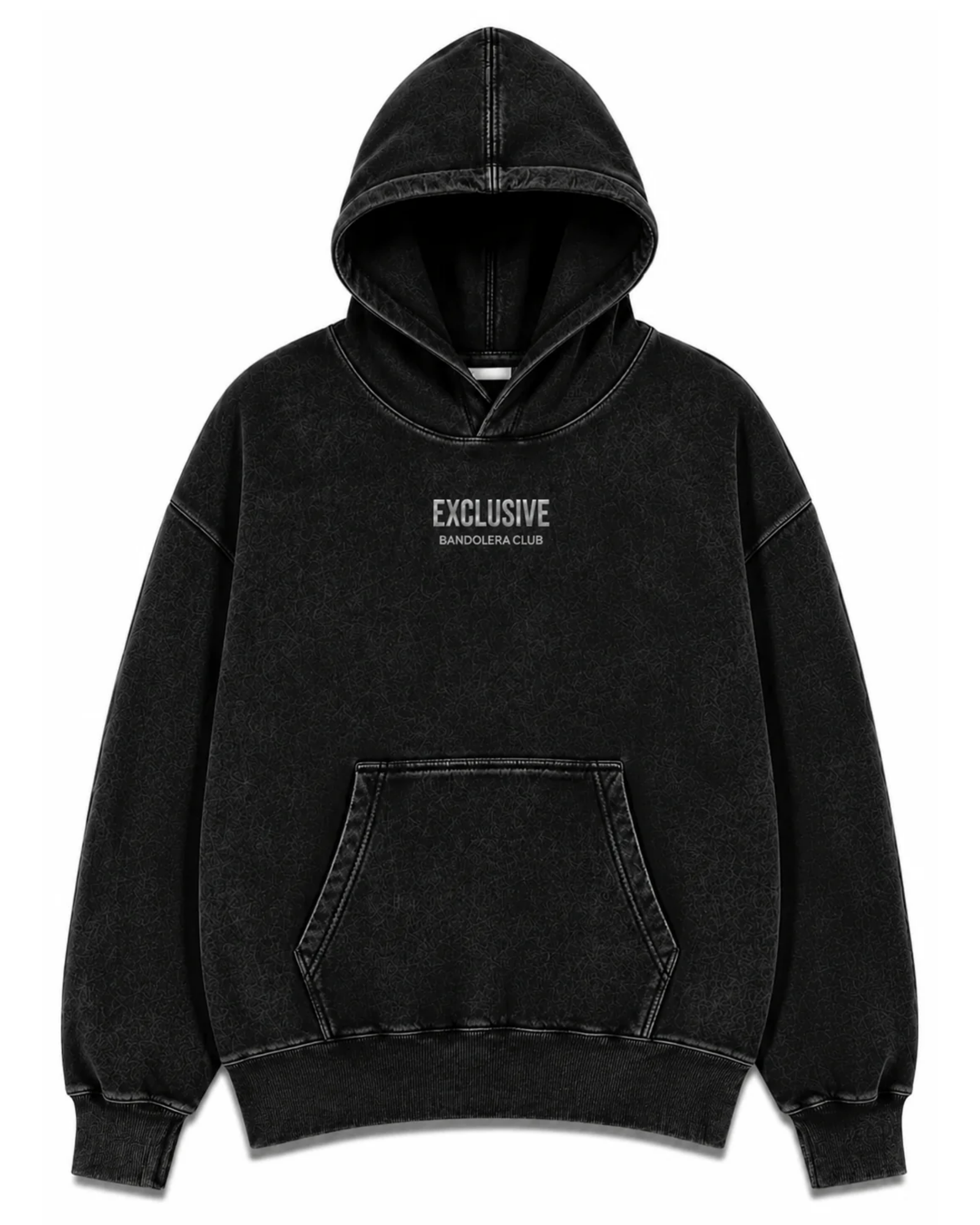 HOODIE EXCLUSIVE ACID WASH SILVER