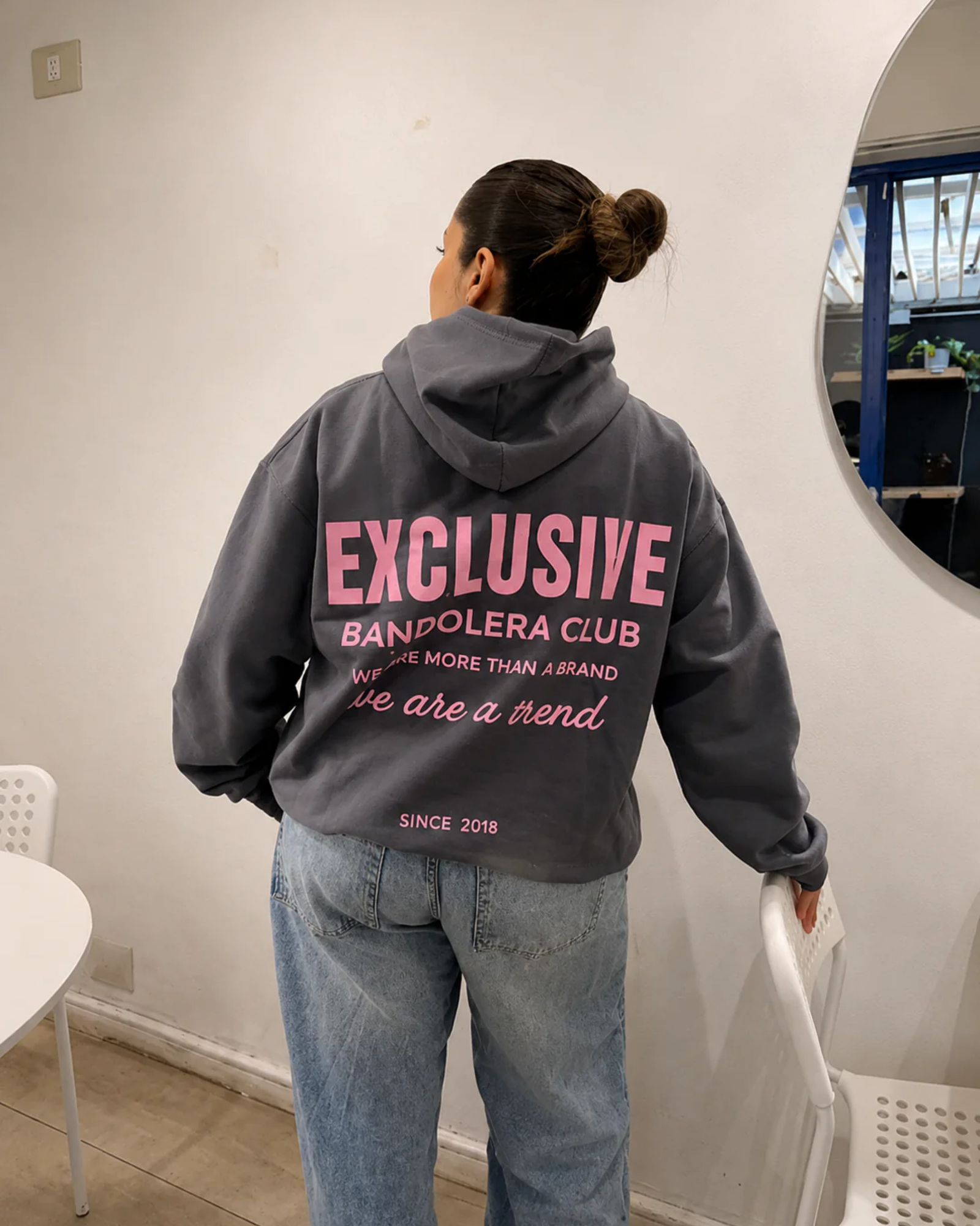 HOODIE EXCLUSIVE GREY PINK