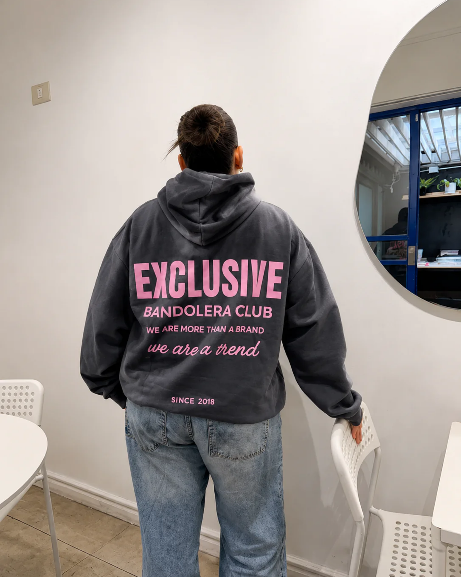 HOODIE EXCLUSIVE GREY PINK