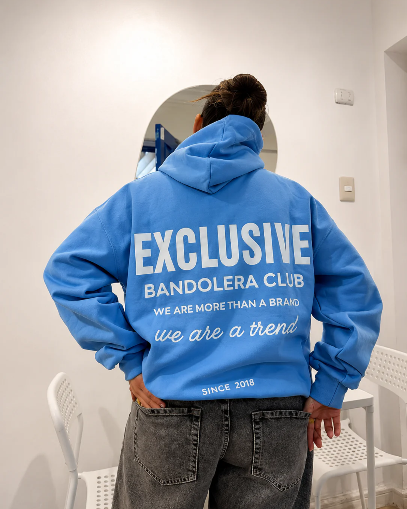 HOODIE EXCLUSIVE BLUE WHITE