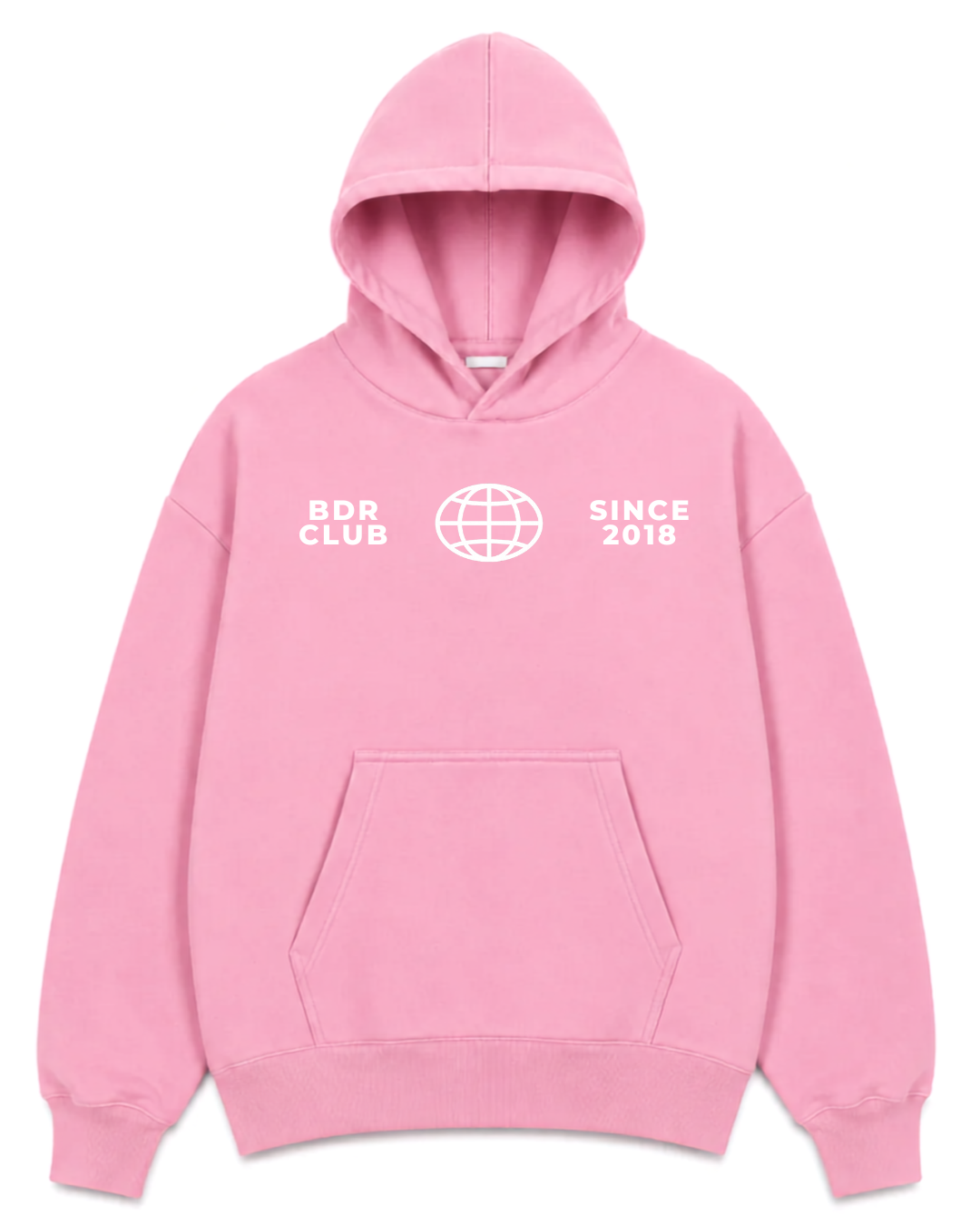 HOODIE NIGHT OUT PINK WHITE