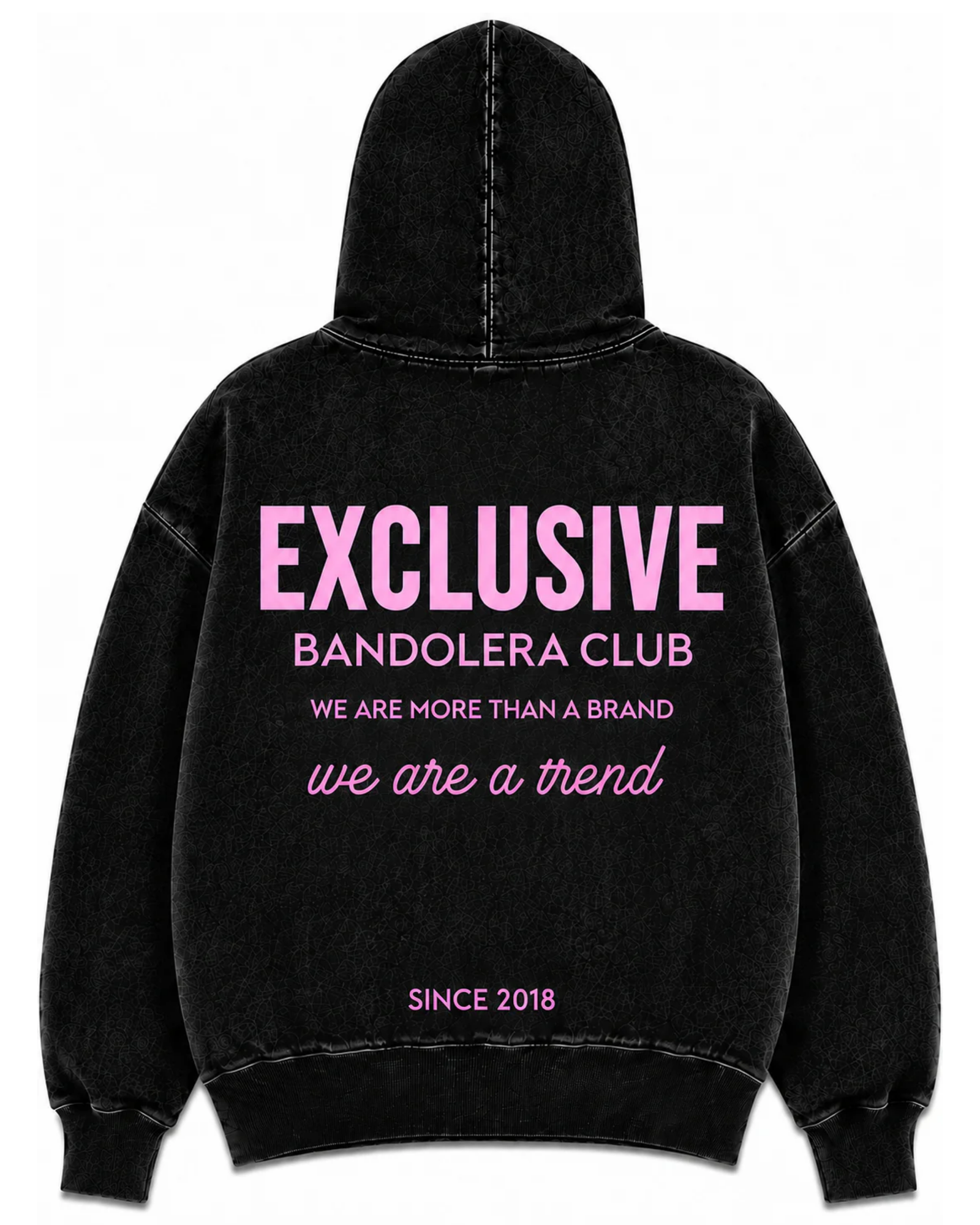 HOODIE EXCLUSIVE ACID WASH PINK