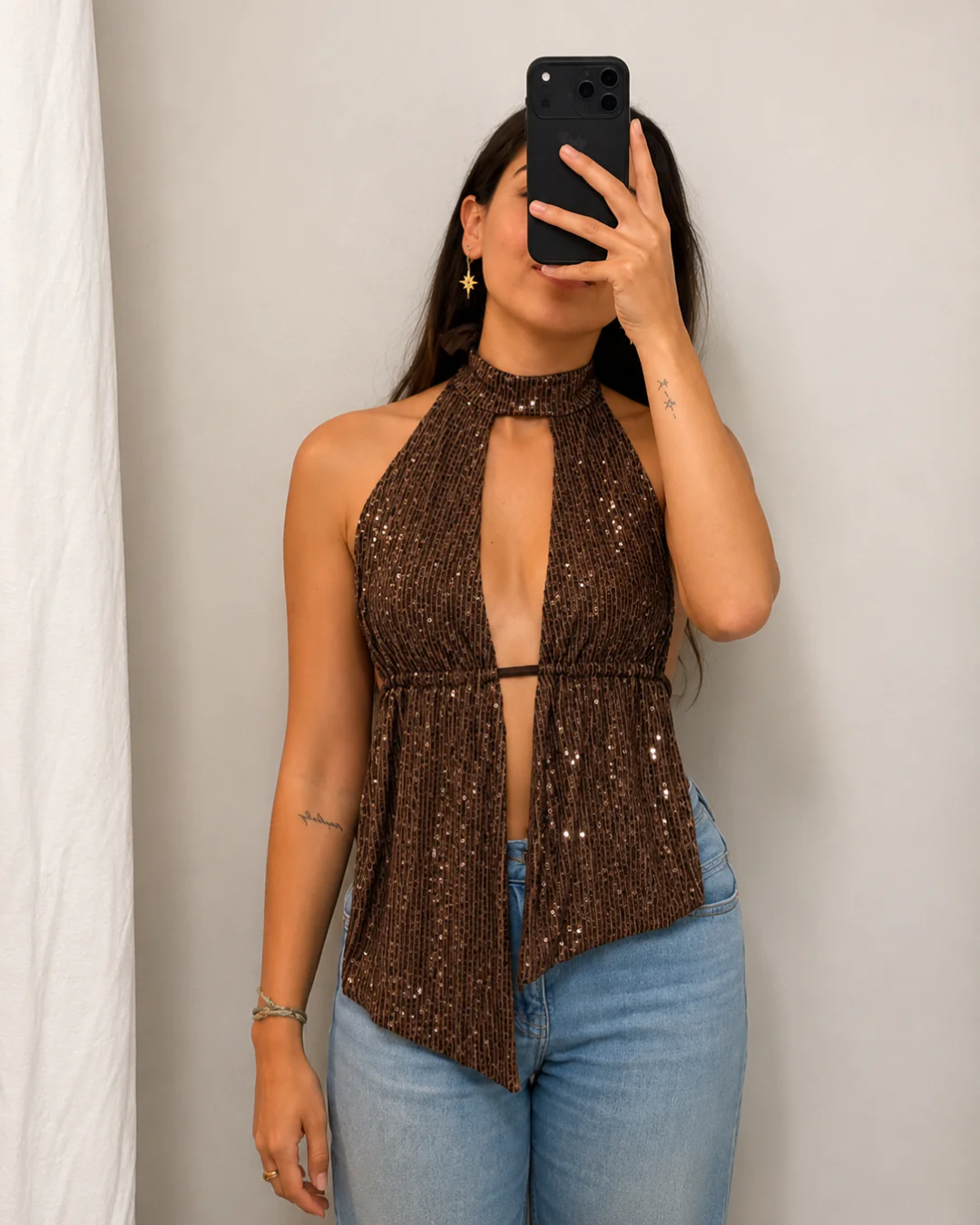 TOP LENTEJUELA ELISA
