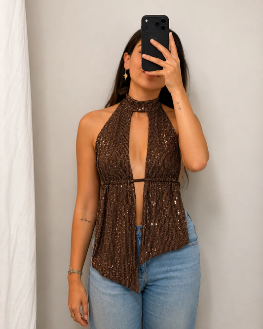 TOP LENTEJUELA ELISA