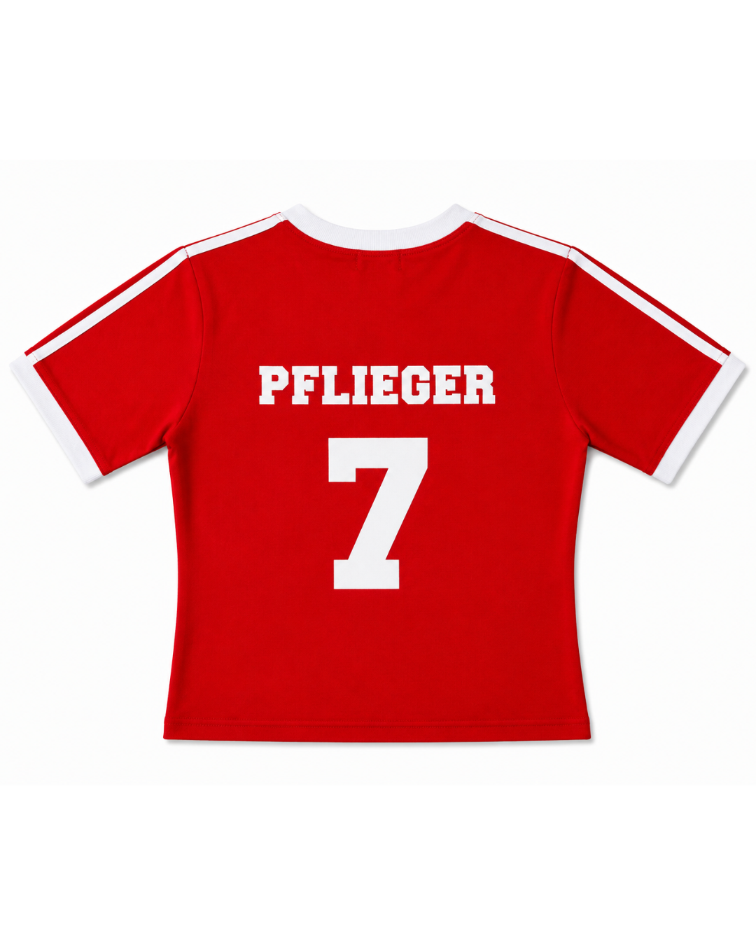 Baby Tee Chile Roja/Blanco Estampada