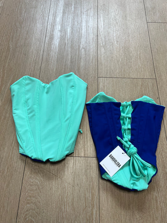 Corset classic turquesa/ azul