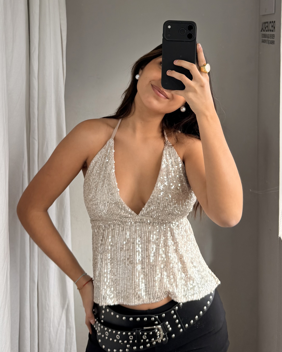 TOP LENTEJUELA SOFIA